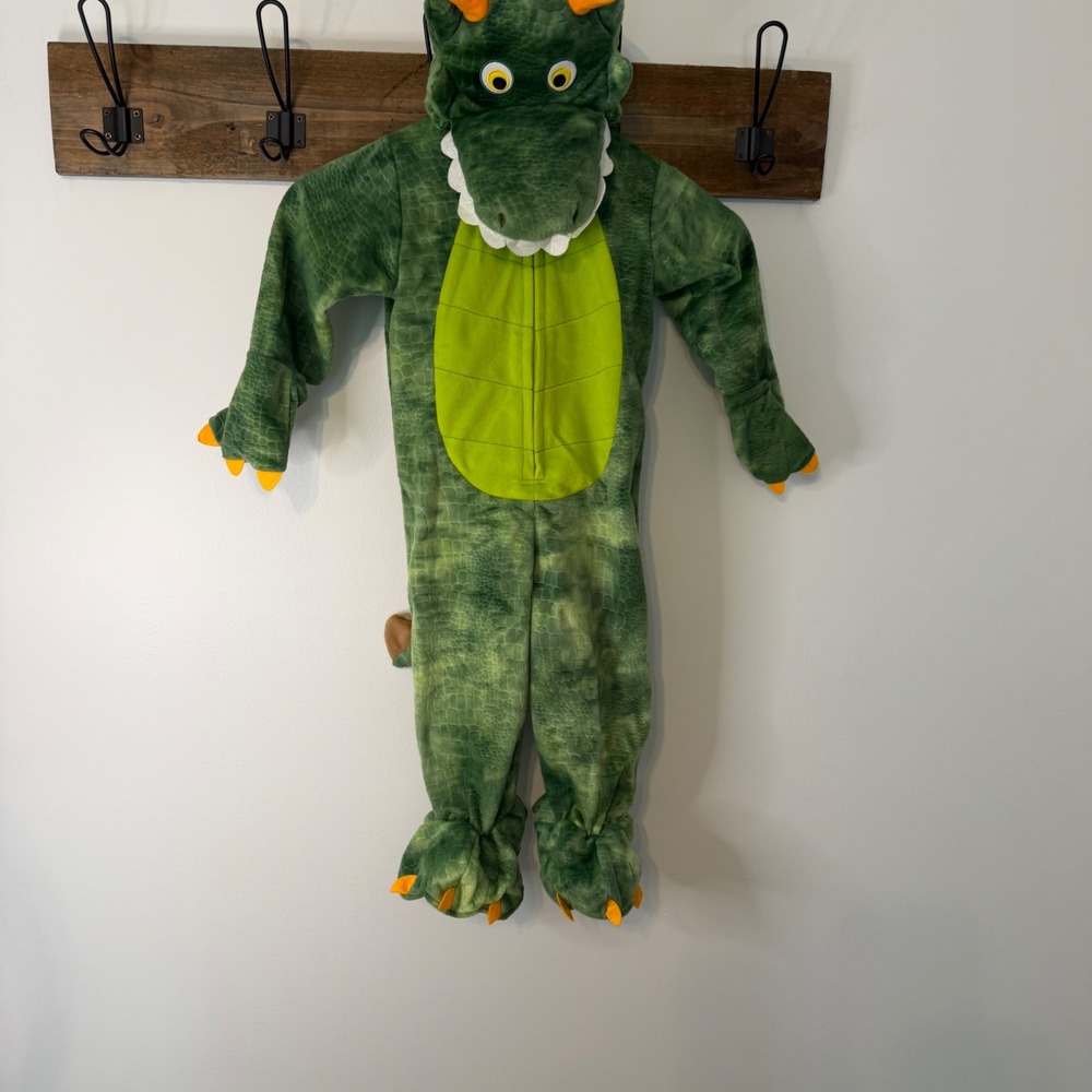 Koala Kids Green Dragon Costume Toddler 12-18M Halloween Dress Up Plush Jumpsuit